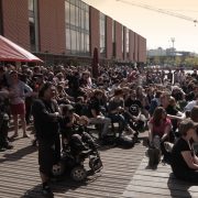 Public Viewing auf dem Lattenplatz beim Knust Foto: Knust
