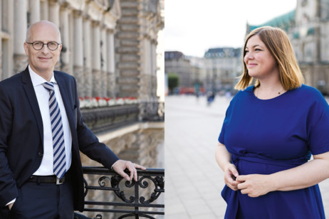Fegebank&Tschentscher-c-henning-angerer-und-ronald-sawatzki-senatskanzlei-hamburg