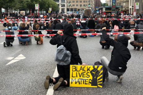 Silent Demo in Hamburg (Bild: Kim Staudt)