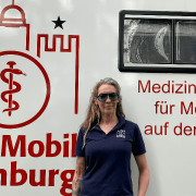 Mitgründerin und Geschäftsführerin von ArztMobil Hamburg: Julia Hermann © Markus Gölzer