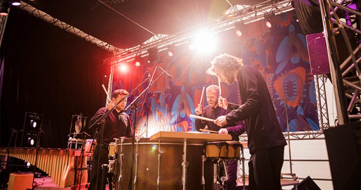 Elbtonal Percussion beim Elbphilharmonie Hope ’n’ Air: Foto: Andreas Hornoff