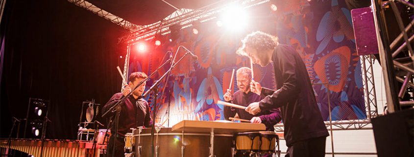 Elbtonal Percussion beim Elbphilharmonie Hope ’n’ Air: Foto: Andreas Hornoff