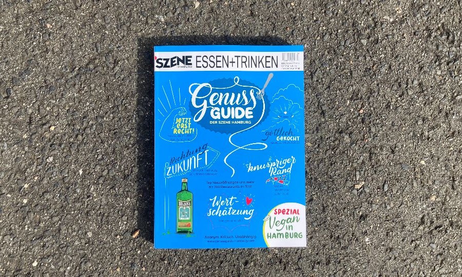 Der Genuss-Guide von SZENE HAMBURG ist wieder da, jetzt am Kiosk und im gut sortierten Buchhandel (Foto: Felix Willeke)