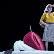 „Sophie Rois fährt gegen die Wand im Deutschen Theater“, die Bühnenfassung des Deutschen Theaters Berlin ist zu Gast beim Hamburger Theater Festival (Foto: Arno Declair)