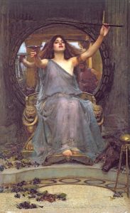 Femme Fatale _Waterhouse_Circe offering the cup to Ulysses