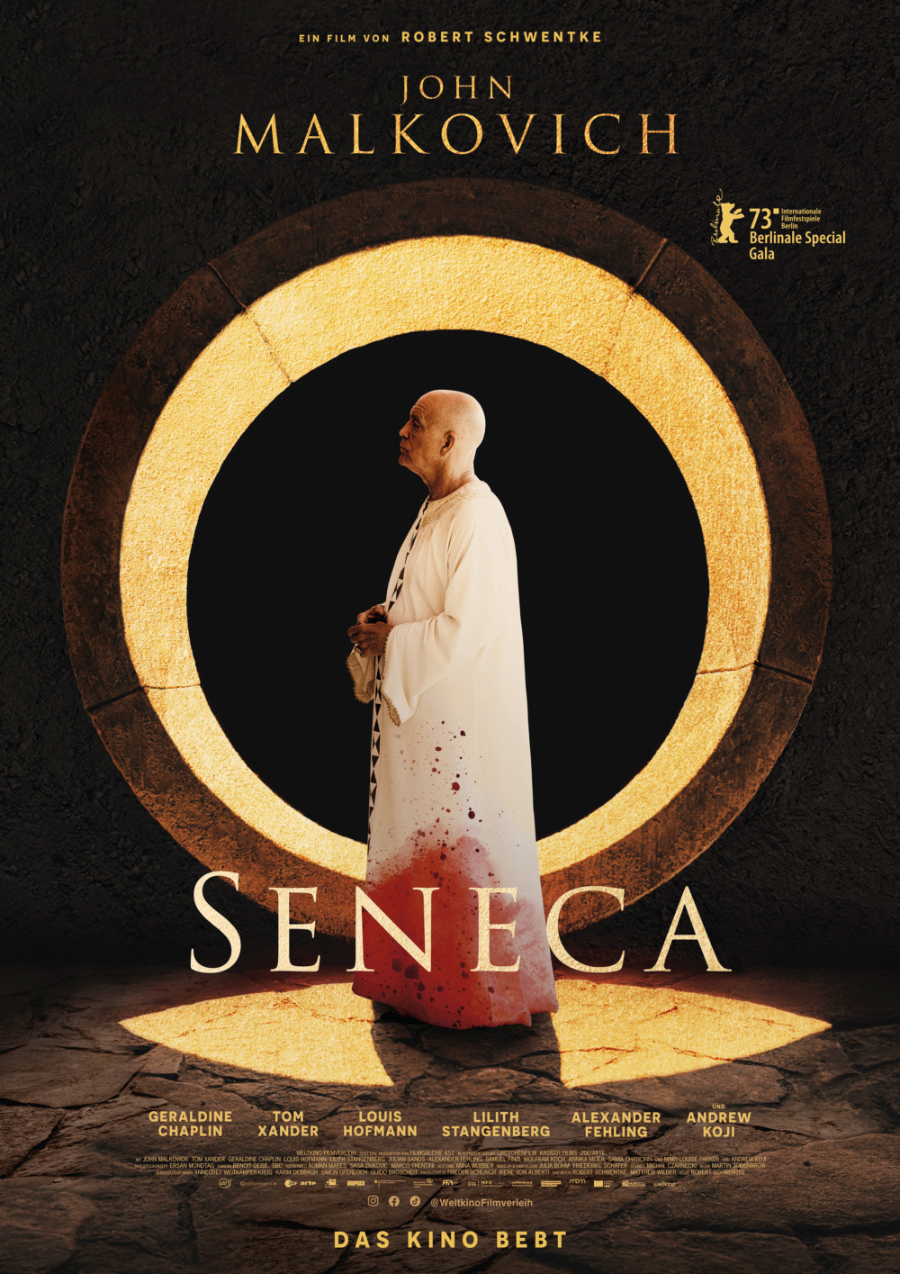 „Seneca“ mit John Malkovich, läuft ab dem 23. März in den deutschen Kinos (©Filmgalerie 451)