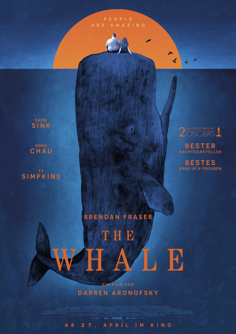 „The Whale“ läuft ab dem 27. April in den Kinos (©A24)