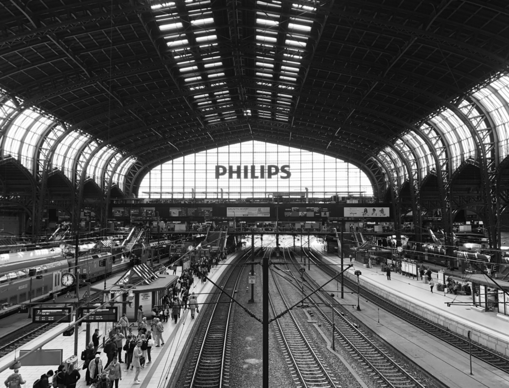 Auf 14 Gleisen passieren hunderte Züge pro Tag den Hamburger Hauptbahnhof (©Erik Brandt-Höge)