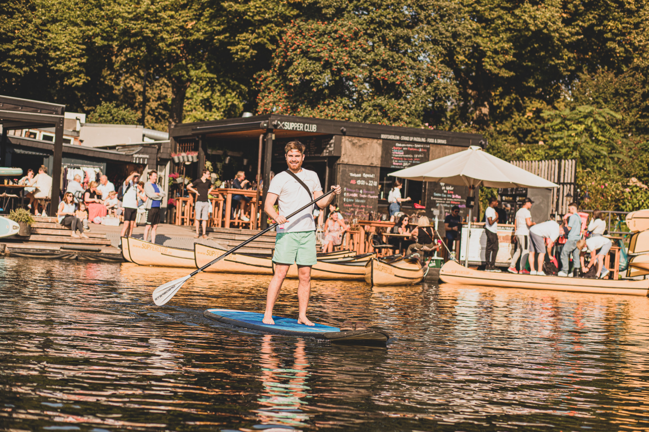 Unterwegs auf dem Wasser: Stand-Up-Paddling in Hamburg