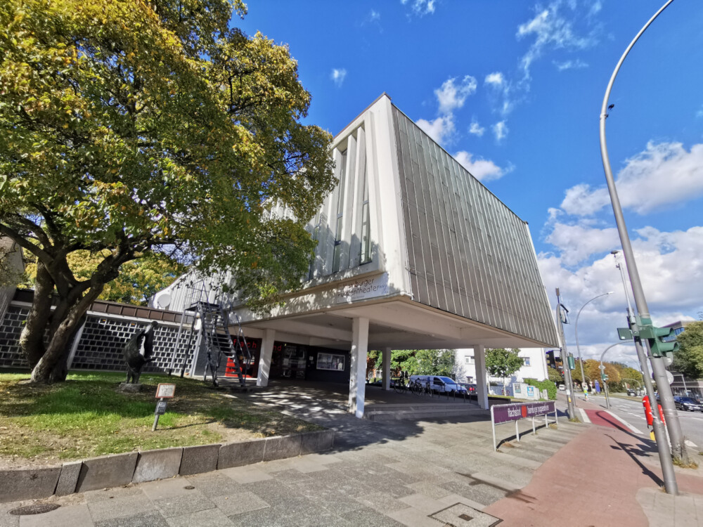 Außenansicht auf das Flachsland - Hamburger Puppentheaters 