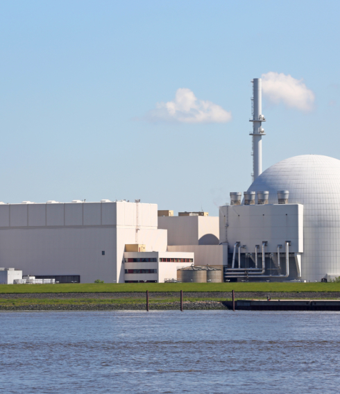 Das AKW in Brokdorf