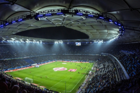 Das Volksparkstadion, Heimspielstätte des HSV