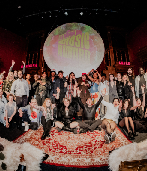Krach+Getöse, RockCity Hamburg e. V. und die Haspa Musik Stiftung bei der Award-Verleihung