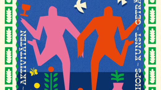 Illustration zu LURUP FEIERT - 2 Männchen die Tanzen