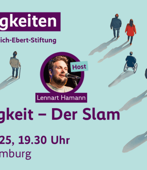 Illustration vom "Gerechtigkeit - der Slam"
