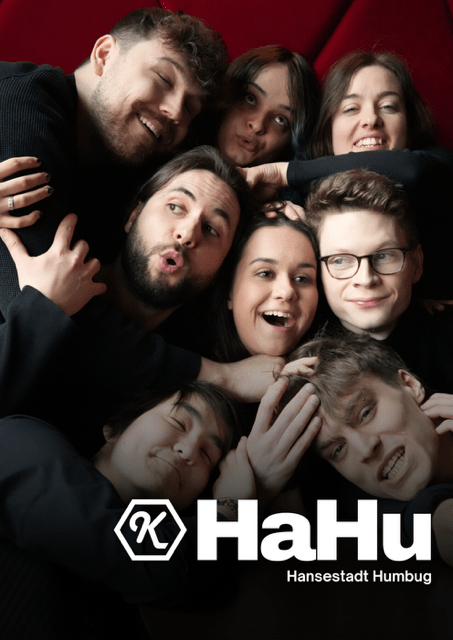 Die Gruppe vom “Hansestadt Humbug – Kalliope Universitätstheater"-Event beim Gruppenkuscheln