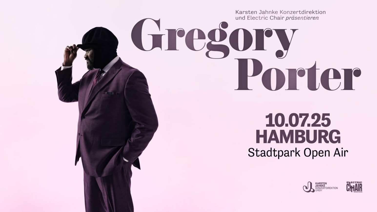 Rosa Illustration von Veranstaltung - Gregory Porter