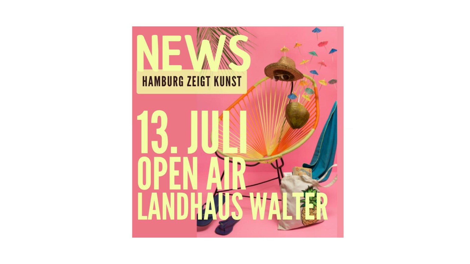 Bunte Illustration zum Open Air Landhaus Walter