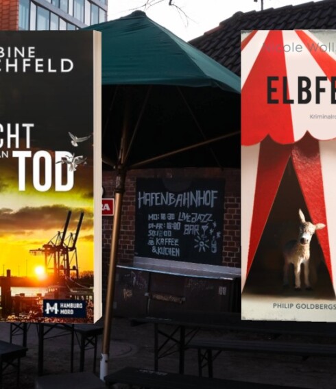 Zwei Buchcover: "Lügen macht Tod" & "Elbfeuer"