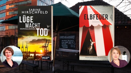 Zwei Buchcover: "Lügen macht Tod" & "Elbfeuer"
