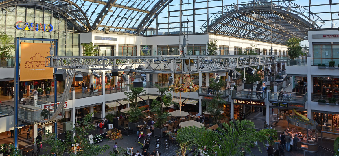 Das Stadtzentrum in Schnefeld