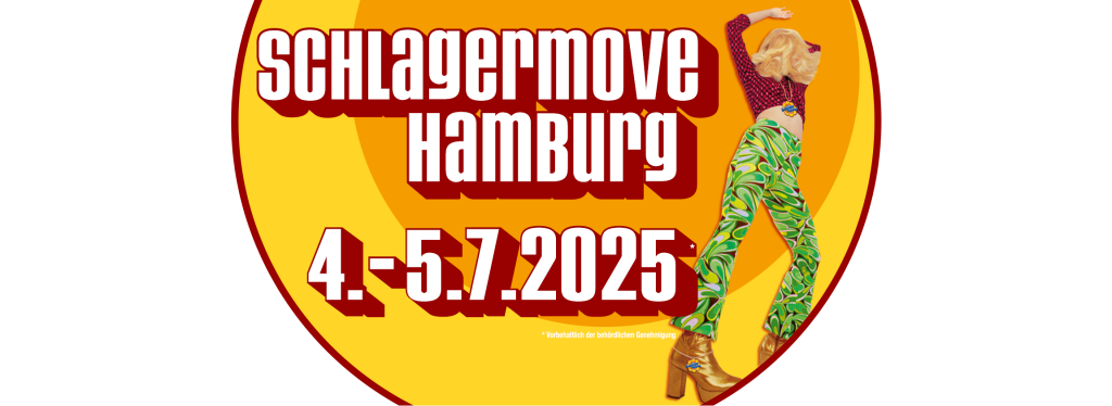 Illustration vom Schlagermove Hamburg mit tanzender Frau