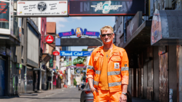 Kiezkümmerer Torsten Otto in seinem Revier Reeperbahn St. Pauli
