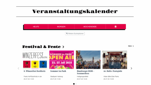 Ein neues frisches Design und mehr Übersichtlichkeit im neuen Veranstaltungskalender der SZENE