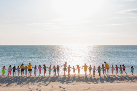 Ein schöner Strandtag für die teilnehmenden Kinder einer Reise nach Sylt