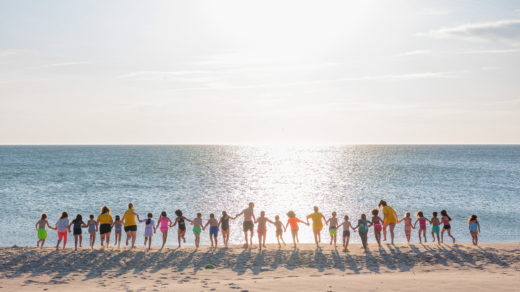 Ein schöner Strandtag für die teilnehmenden Kinder einer Reise nach Sylt
