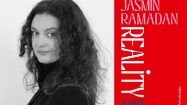 Rechts Buchcover von REALITY und links Jasmin Ramadan