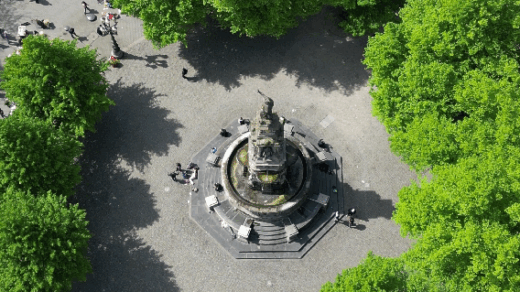 Der Hansaplatz von oben