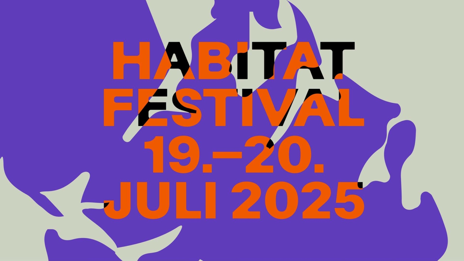 Bunte Illustration vom Habitat Festival