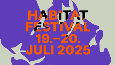 Bunte Illustration vom Habitat Festival