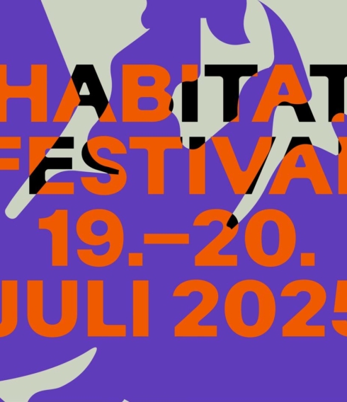 Bunte Illustration vom Habitat Festival