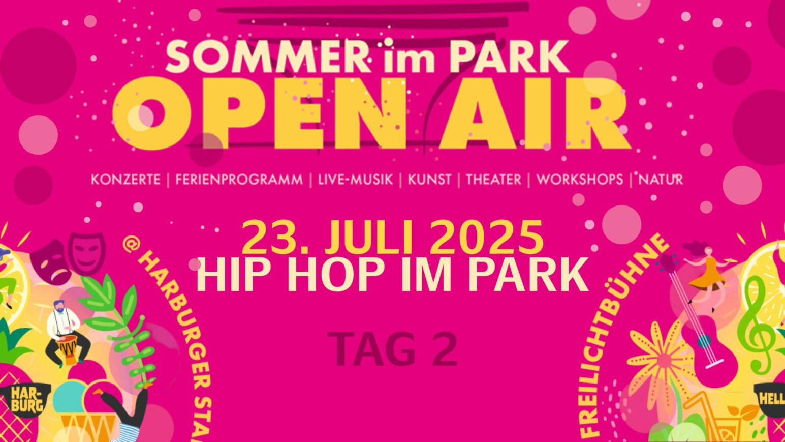 Illustration zu Sommer im Park mit dem Motto "Hip Hop"