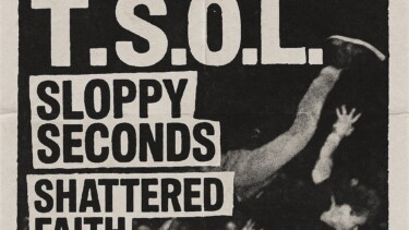 Konzertplakat für Punkrock-Event am 05.08. mit Bands T.S.O.L., Sloppy Seconds, Shattered Faith im Hafenklang