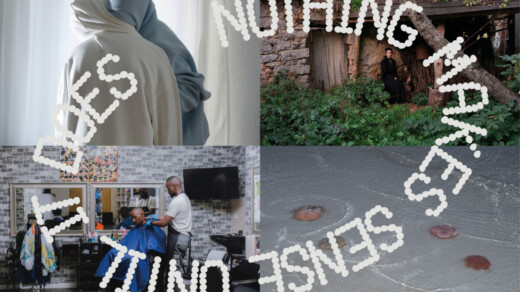 Collage zu der Ausstellung "nothing makes sense until it does"