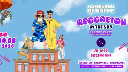 Illustration von Reggaeton in the sky
