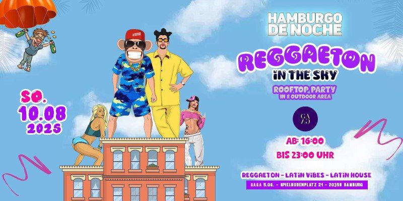 Illustration von Reggaeton in the sky