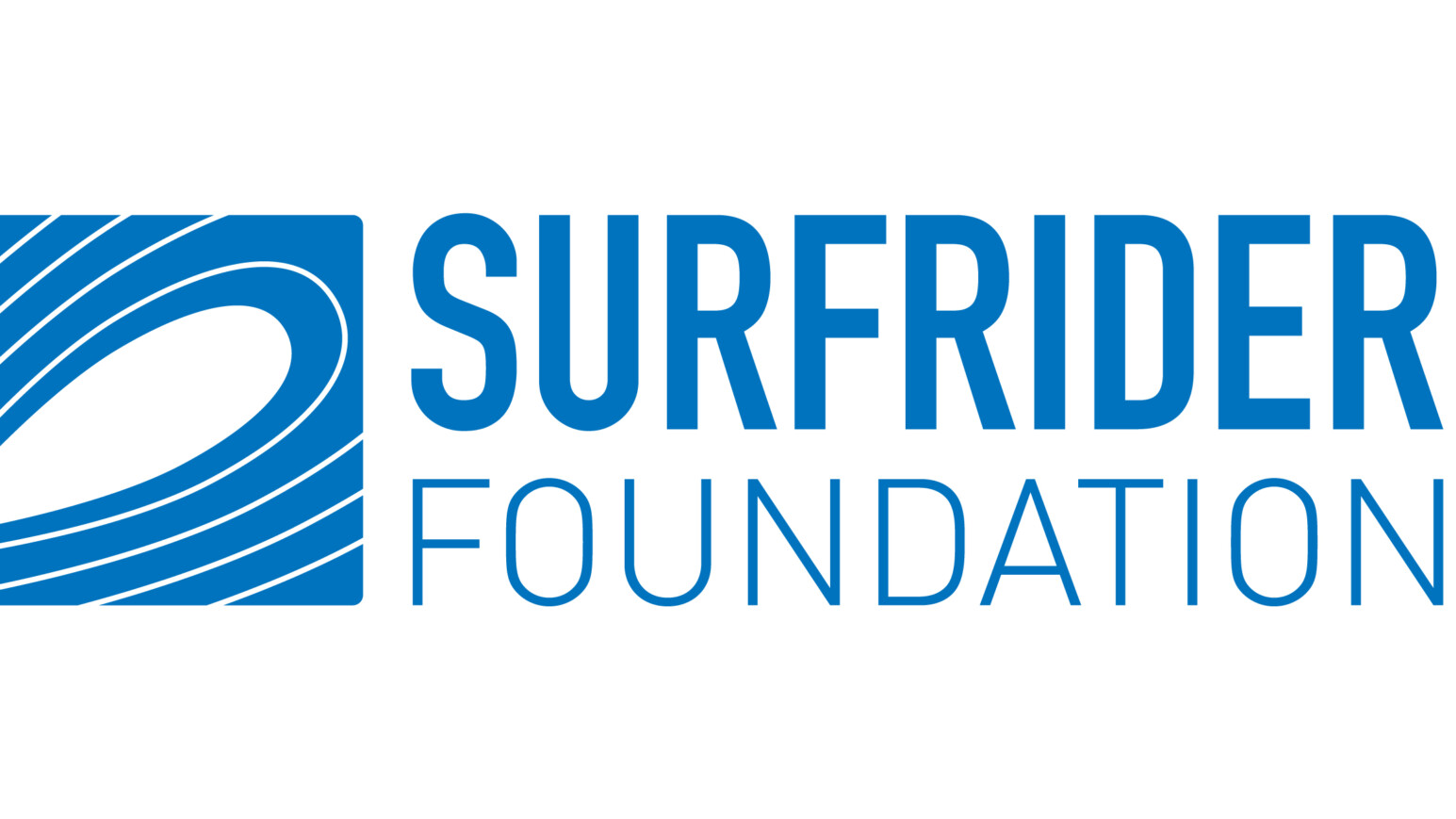 Logo der Surfrider Foundation mit stilisierter Welle links vom Schriftzug