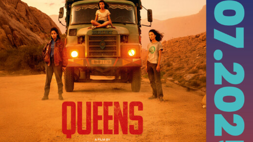 Illustration für das Open Air Kino mit einem Auto für den Film Queens