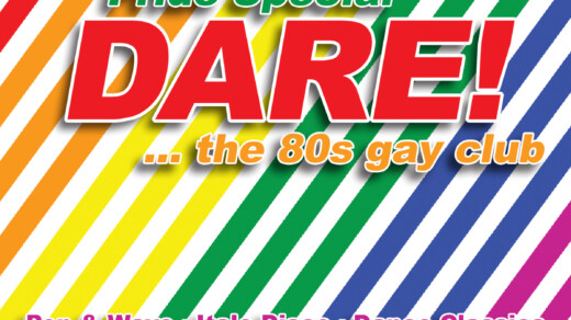 Bunte Illustration vom Nachtasyl - Pride Special Dare!.. the 80s gay club