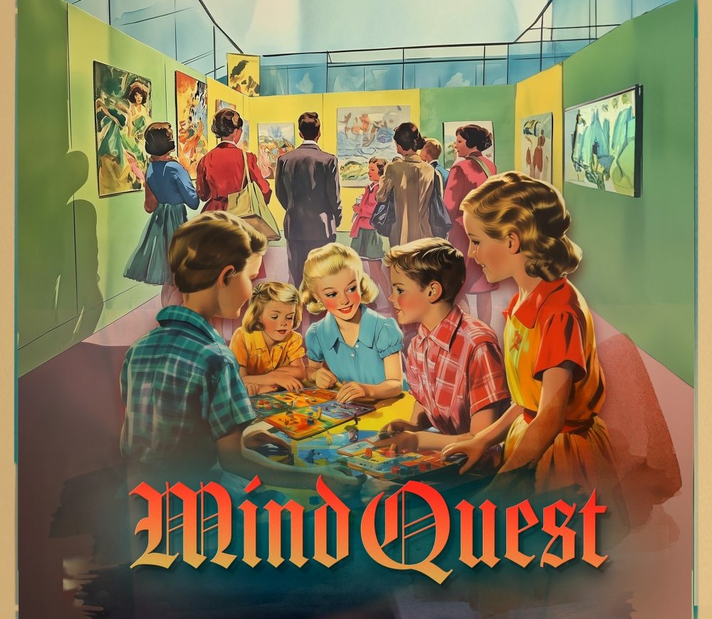Titelbild der Ausstellung „Mind Quest“ ©Vitor Aguiar, Raum linksrechts
