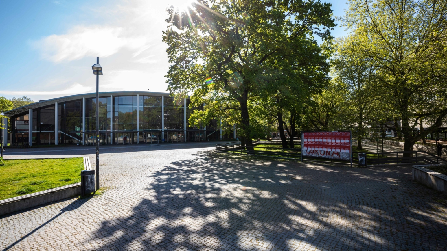 Noch ist der Campus leer, das ändert sich aber in ein paar Wochen, wenn das neue Semester wieder startet