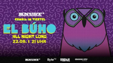 Illustration mit einer Eule zum EL BUHO im Knust