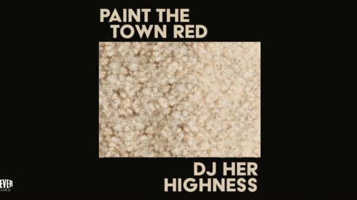 Illustration für "Paint The Town Red"-Party mit DJ Her Highness auf Frau Hedi