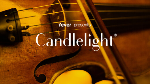 eine Geige mit dem Text Candlelight
