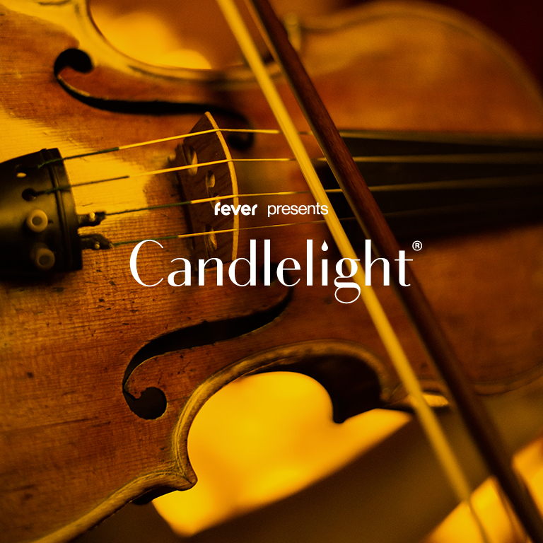 eine Geige mit dem Text Candlelight