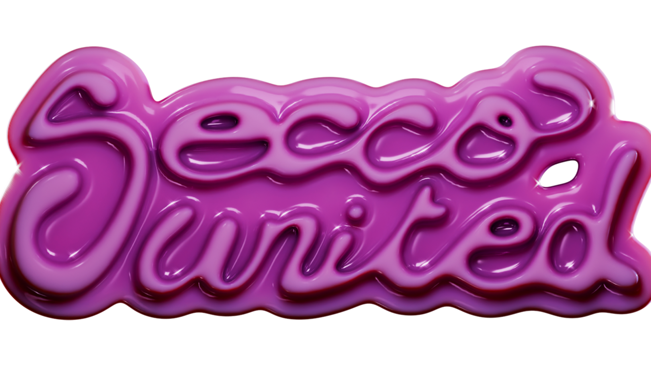 Lila Schrift Secco United